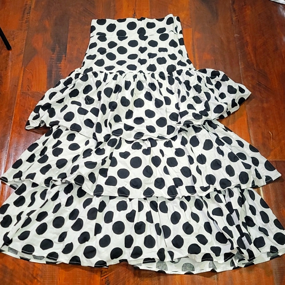 Tiered Polka Dot Skirt